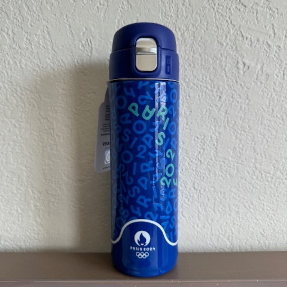 PARIS 2024 OLYMPICS INSOLATED WATER BOTTLE - 400 ml - OFFICIAL LICENSED - NWT